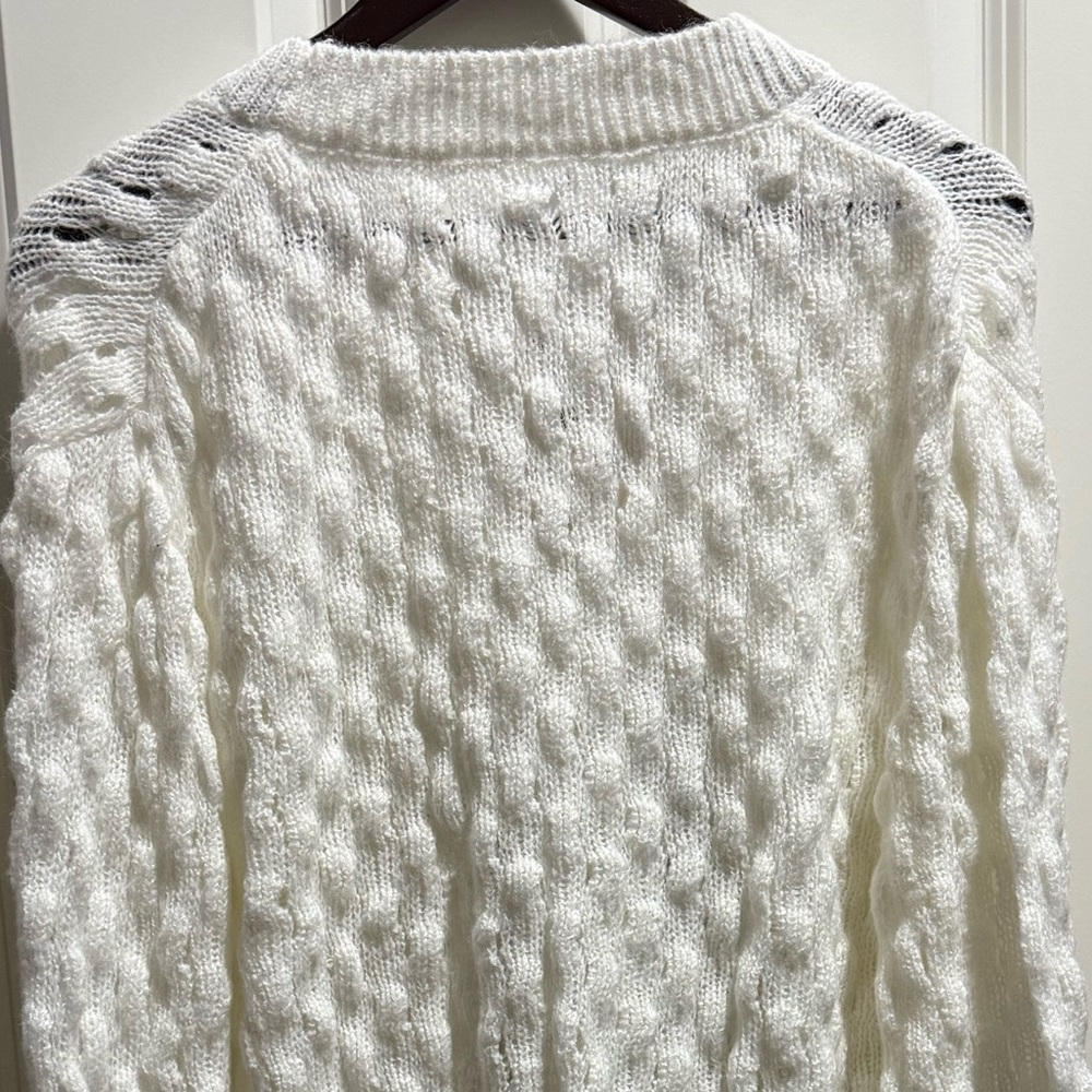 Cora Bow Cardigan Kimchi Blue by Urban Outfitters - Picture 13 of 14